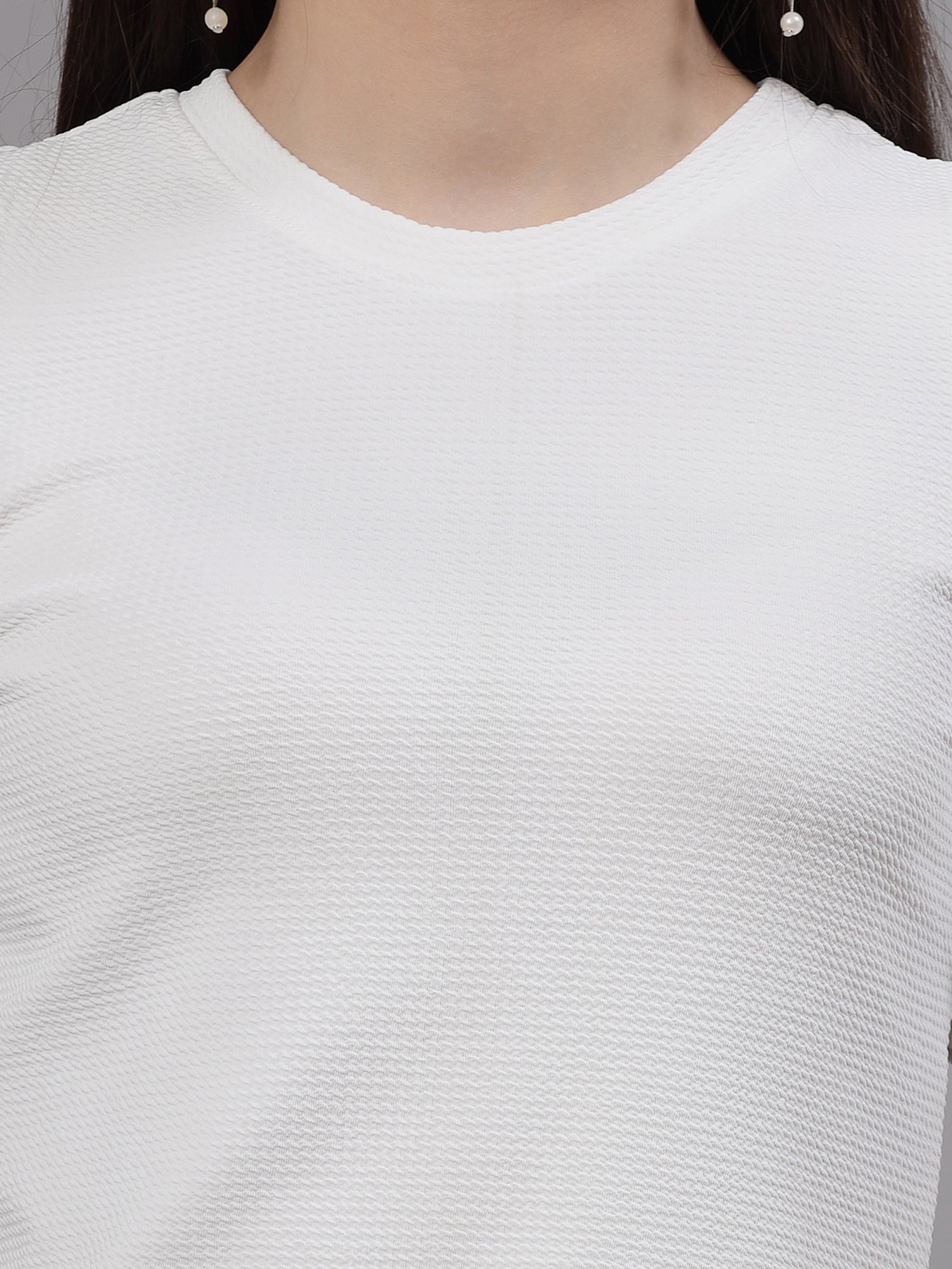 Style Quotient White Regular Fit Top