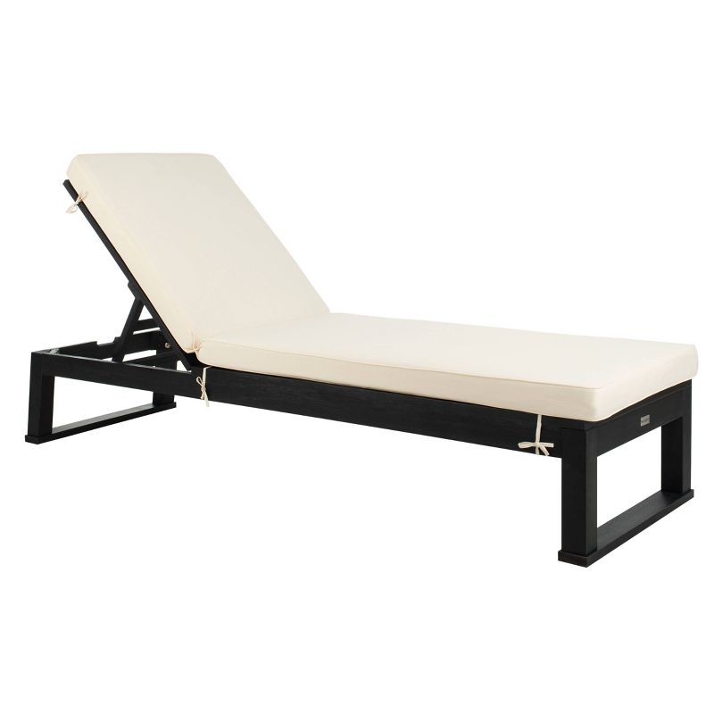 Solano Sunlounger - Black/White - Safavieh