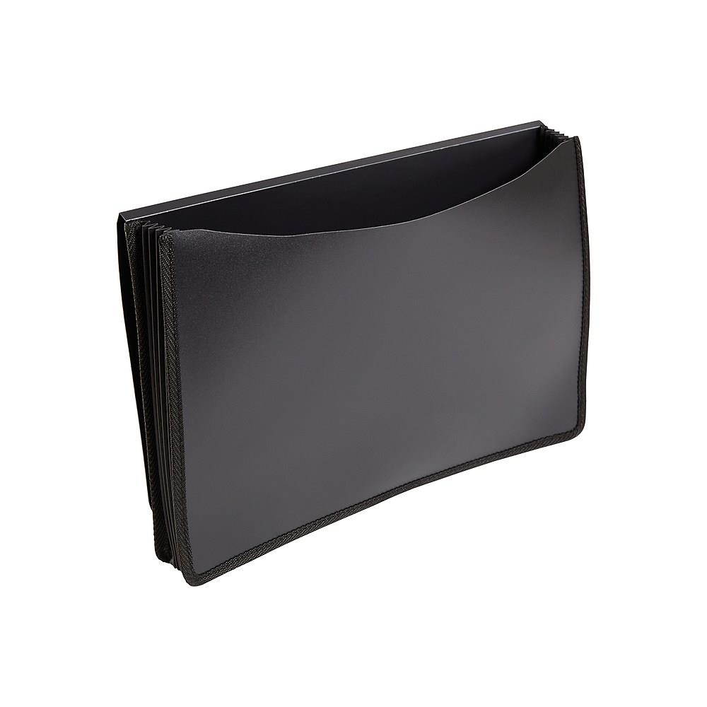 Staples Poly Expanding Wallets Legal 5" Expansion Black (11884)