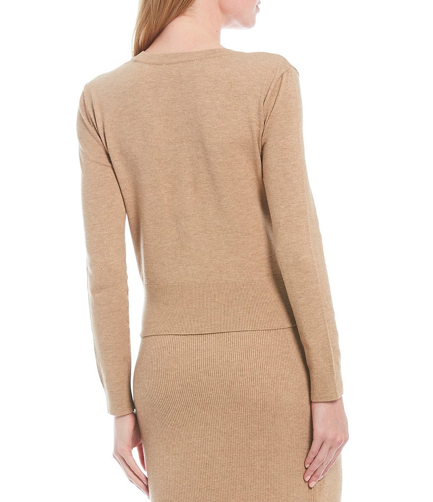 Antonio Melani Prisha Button Front V-Neck Long Sleeve Coordinating Cardigan