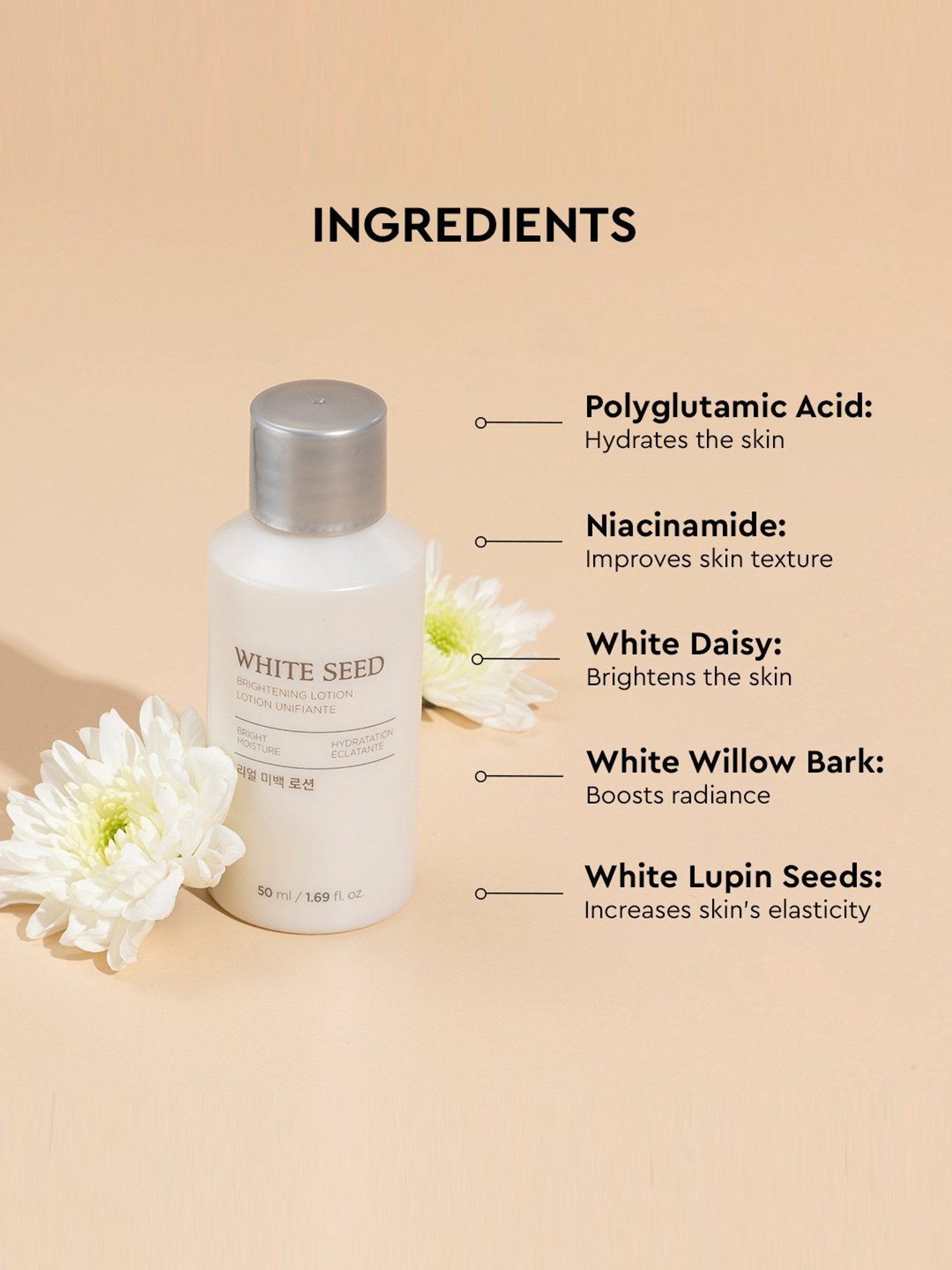 The Face Shop White Seed Brightening Lotion - 50 ml