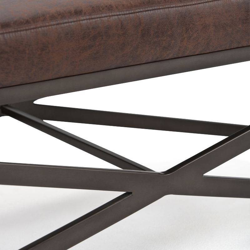 Juneau Demilune Accent Bench Brown - Treasure Trove Accents