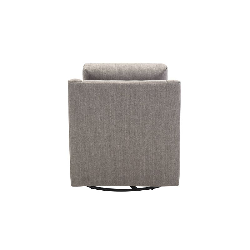 Swoop Arm Swivel Club Chair Gray - WOVENBYRD