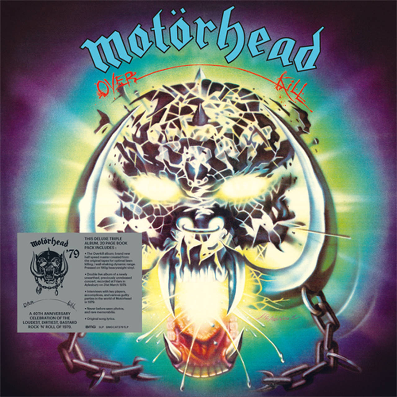 Motorhead Overkill 40th Anniversary Edition Half-Speed Mastered 180g 3LP (Vinyl)