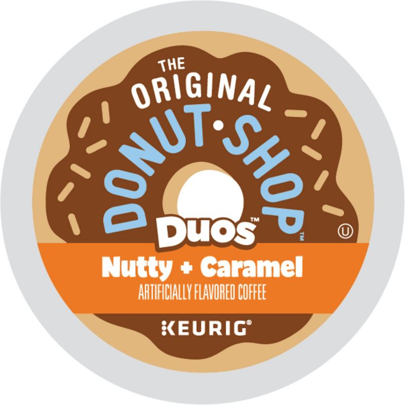 The Original Donut Shop Duos Nutty + Caramel Keurig Single-Serve K-Cup Pods, Medium Roast Coffee - 24ct