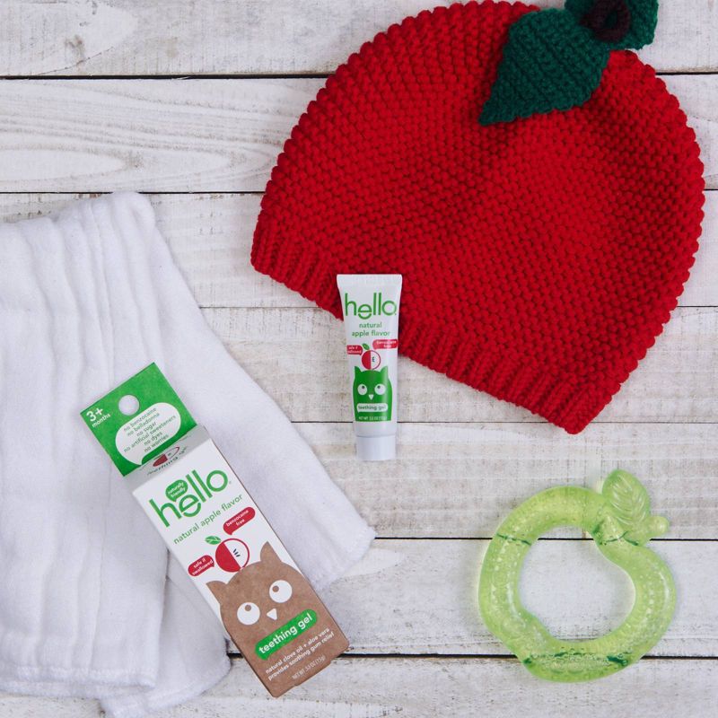 hello Natural Apple Flavor Teething Gel - 0.53oz