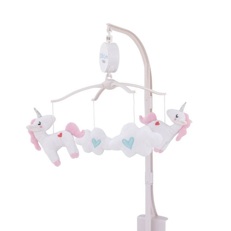 Lambs & Ivy Sky Rocket Planets/Stars Musical Baby Crib Mobile Soother Toy- Blue
