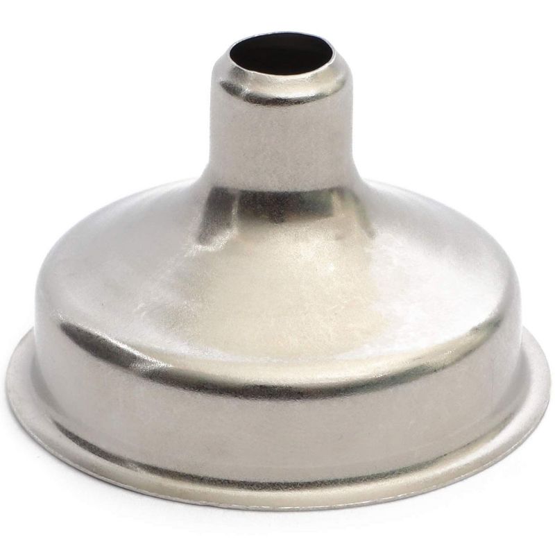 Juvale 12 Pack Stainless Steel Hip Flask Funnels for Liquor, Silver (1.26 in)