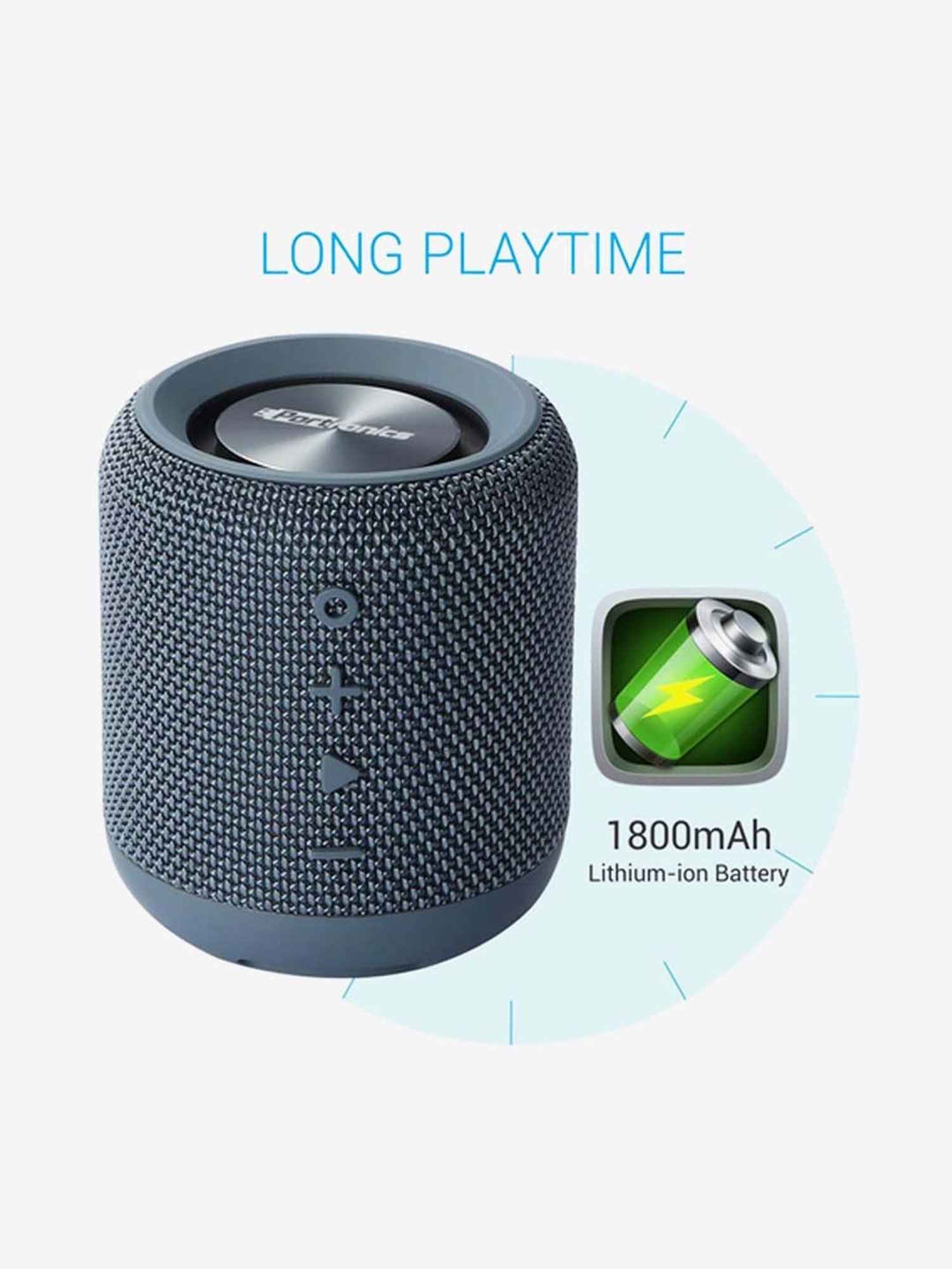 Portronics SoundDrum POR-547 10W Bluetooth Speaker (Blue)