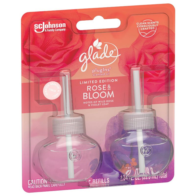Glade Rose Bloom PlugIns Refill - 2ct