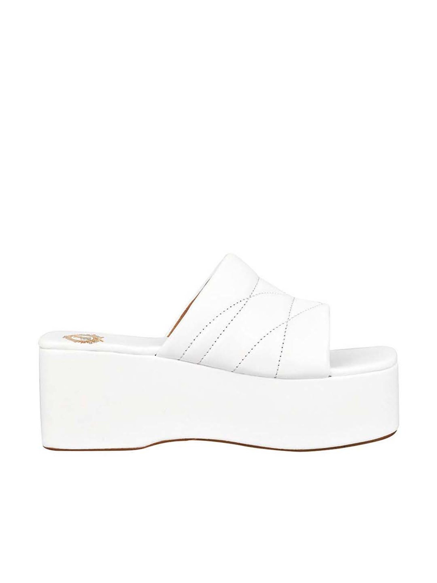 Shoetopia Kids White Casual Slides