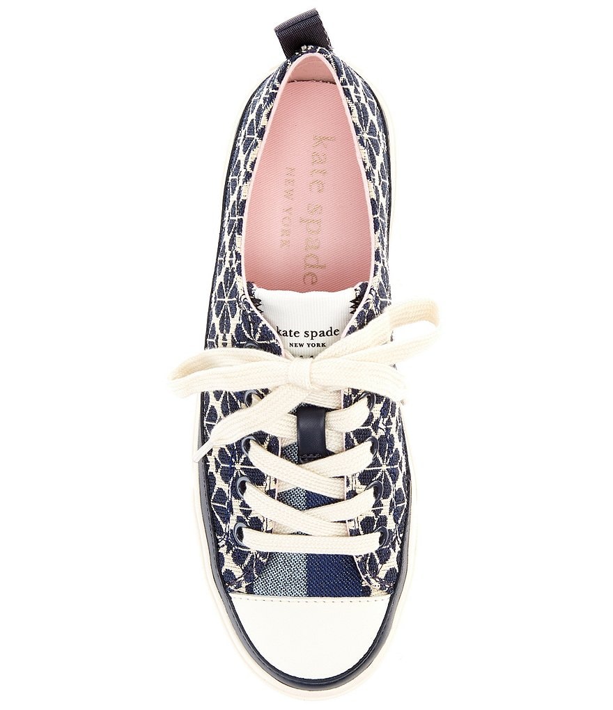 kate spade new york Kaia Flower Jacquard Lace-Up Sneakers