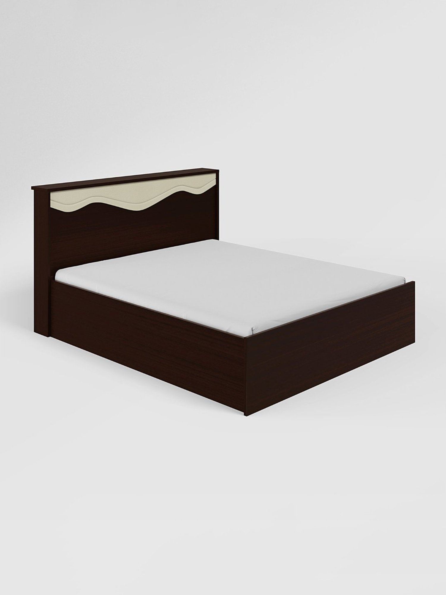 Nilkamal Riva Black Engineered Wood King Size Bed with Storage