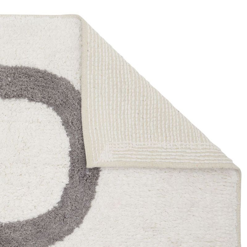 Juvale Personalized Bathroom Rugs with Letter D Initial, Cotton Bath Mat (White, 32 x 20 in)