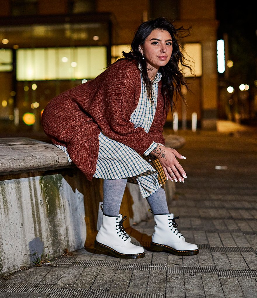 Dr. Martens Women's 1460 Smooth Leather Combat Boots