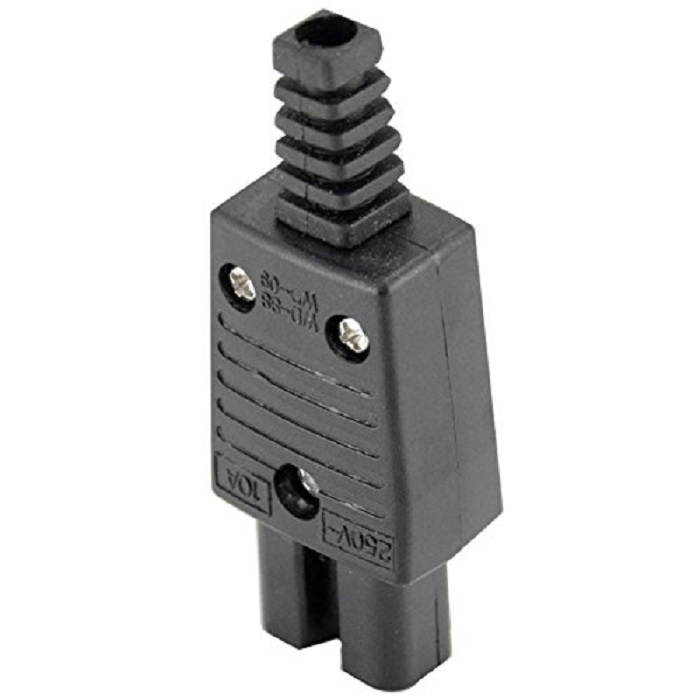 (5 Pack) IEC320 C15 Female Outlet Socket Power Adapter Connector AC 250V 10A,IEC C15 Female Rewirable Connector DIY C15 Power Plug Black Plastic