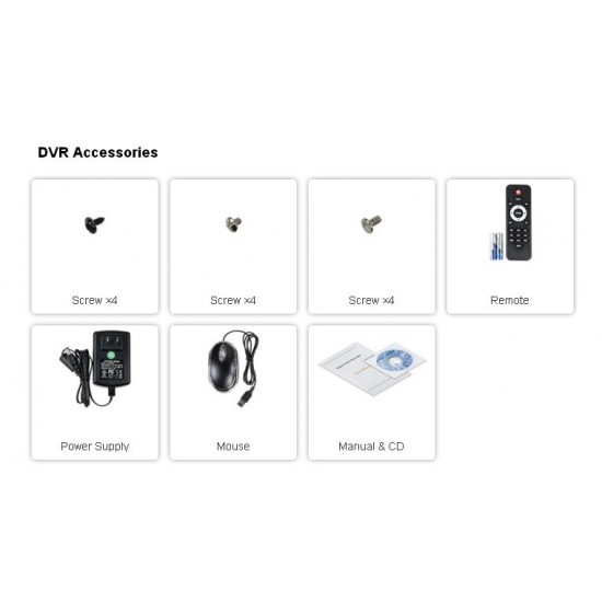 3R Global Tribrid 16CH DVR System, Prestige Series HD TVI, HD AHD, 960H auto Detect (HDD: 3TB)