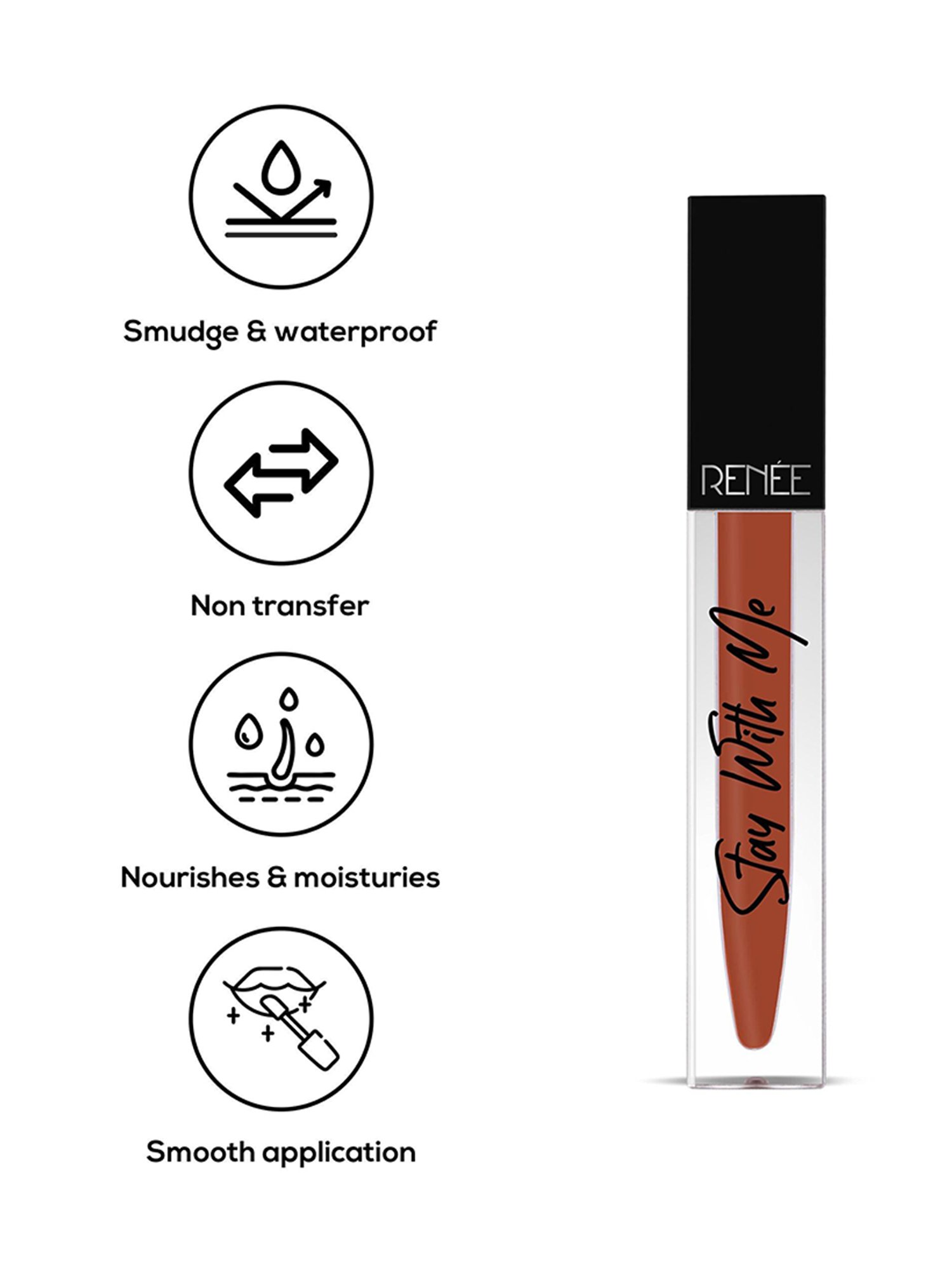 RENEE Stay With Me Matte Lip Color Craving For Coffee - 5 ml