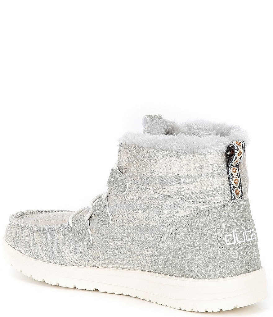 Hey Dude Women's Lea Faux Fur High Top Shoes