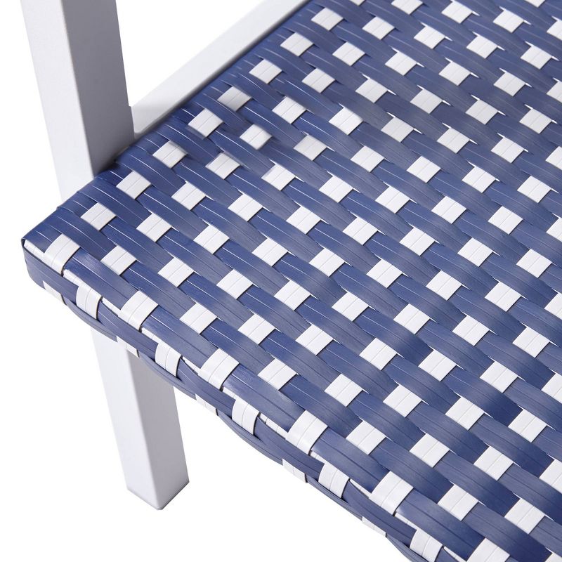 Peaktop 4pc Wicker Patio Conversation Set - Coastal - Teamson