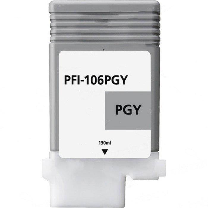 AIM Compatible Replacement - Canon Compatible imagePROGRAF iPF6300/6350/6400/6450 Photo Gray Inkjet (130 ML) (PFI-106PGY) (6631B001) - Generic