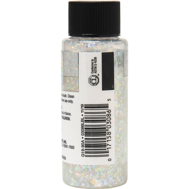Delta Ceramcoat Glitter Explosion Acrylic Paint (2oz) - Clear Hologram