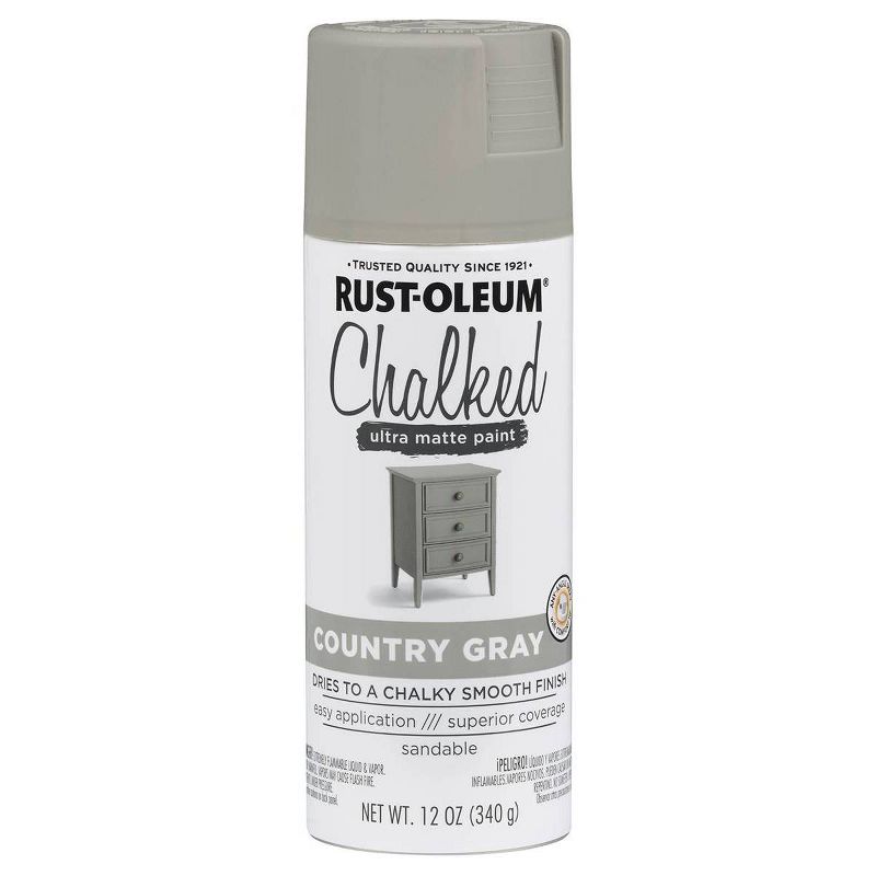 Rust-Oleum 12oz Chalked Country Spray Paint Gray