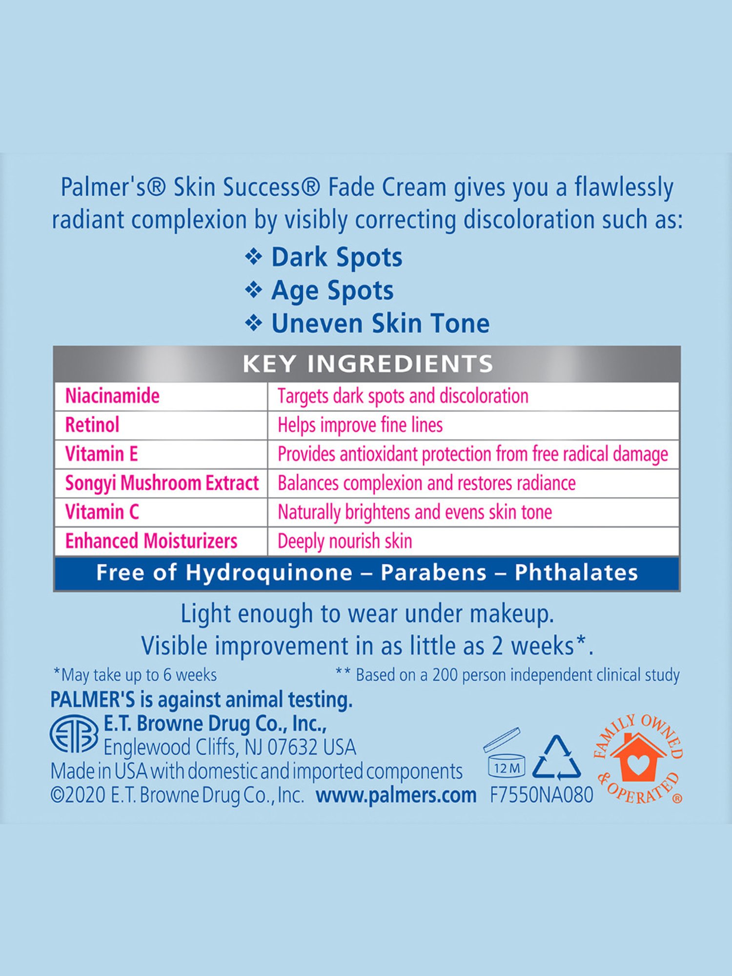 Palmer's Skin Success with Vitamin E Anti-Dark Spot Fade Cream for All Skin Types - 75 gm