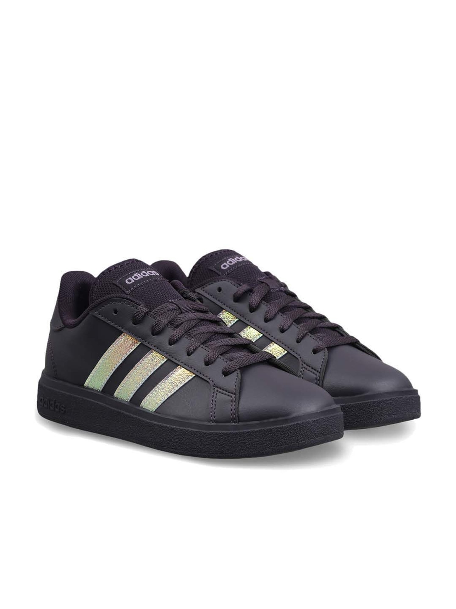 Adidas Women's GRAND COURT Black Tennis Shoes