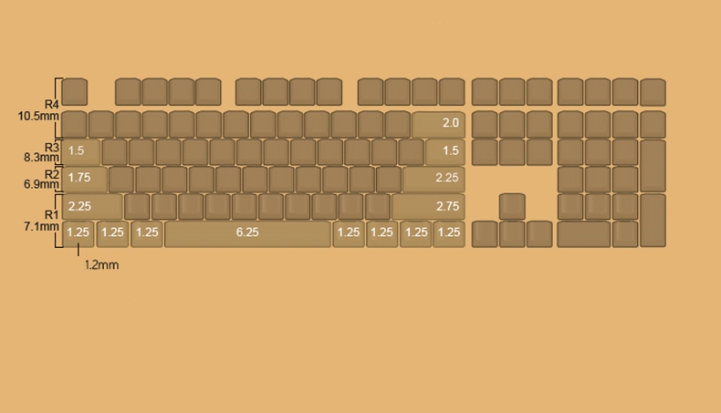 Akko Carbon Retro 158-Key ASA Profile PBT Double-Shot Full Keycap Set for Mechanical Keyboards with Collection Box