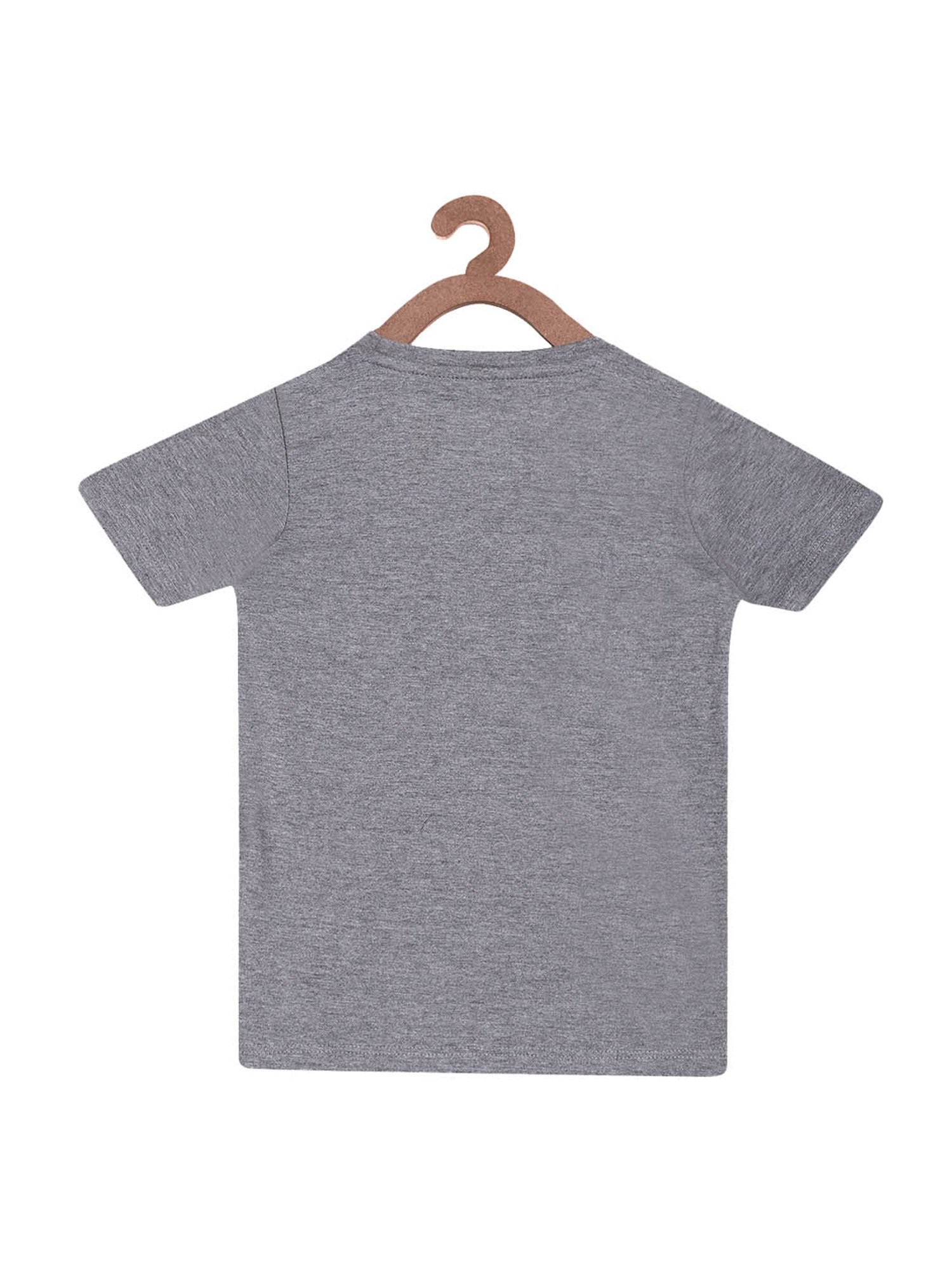 Lazy Shark Kids Grey & White Printed  Top with  Shorts