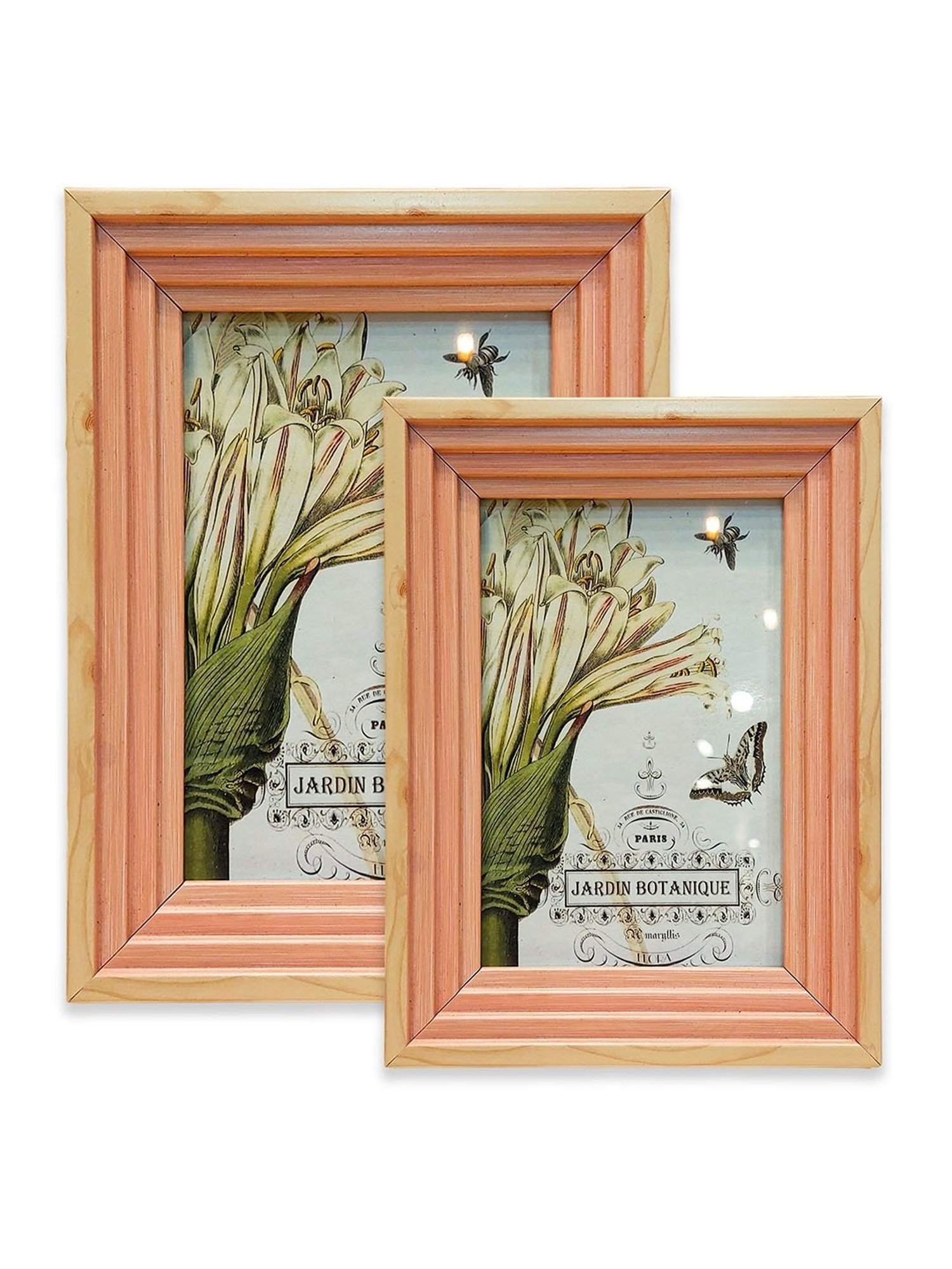 House This Kangto Brown & White Wood Photo Frame Gift Set