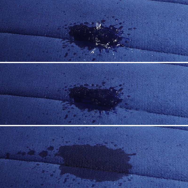 1'6"x3'10" Rectangle Indoor and Outdoor Polyurethane Floor Mat Blue - PiccoCasa