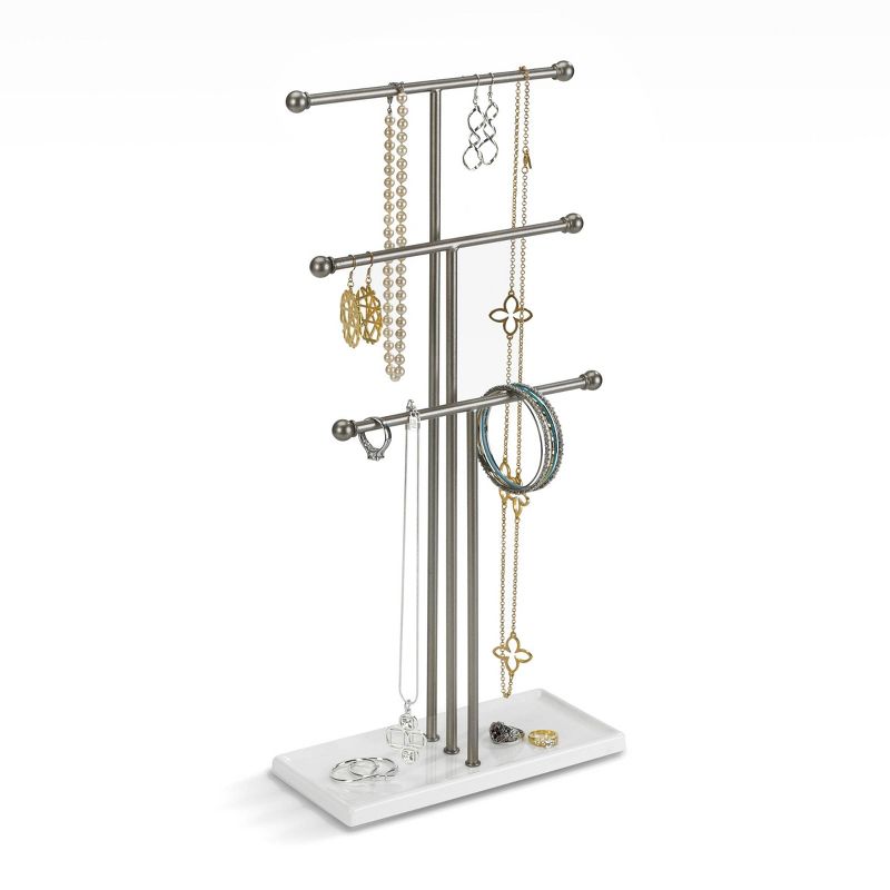 Trigem Jewelry Stand White/Nickel - Umbra