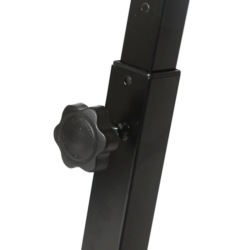 Airlift Mobile Adjustable Height Solid Top Laptop Desk Cart Black - Seville Classics