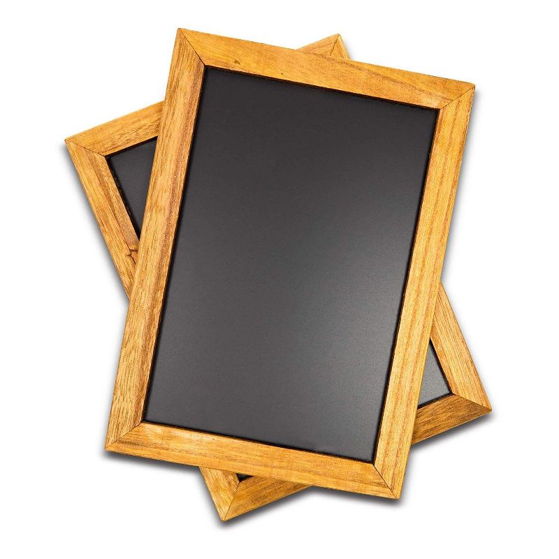 22" x 32" Cates Barn Door Wood Framed Chalkboard Rustic Brown - Kate and Laurel