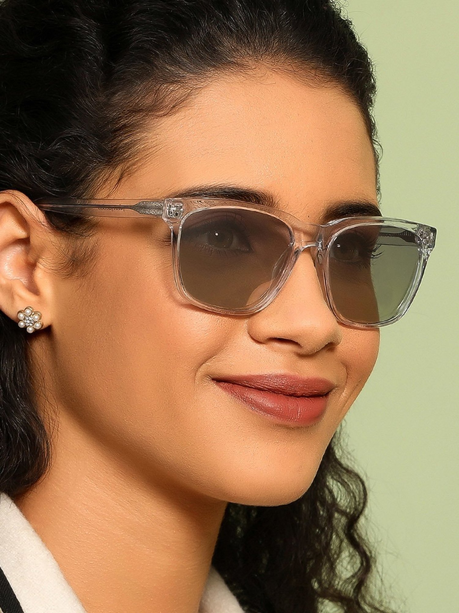 John Jacobs JJ S11767 Silver Square Sunglasses