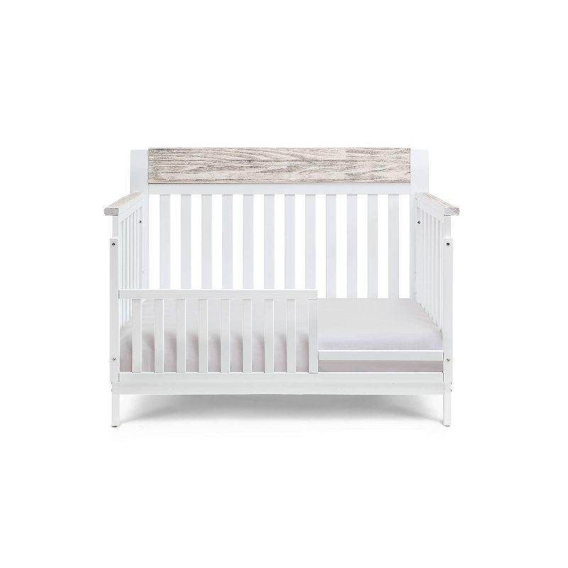 Suite Bebe Hayes Lifetime Crib and Toddler Guard Rail Bundle - White/Natural