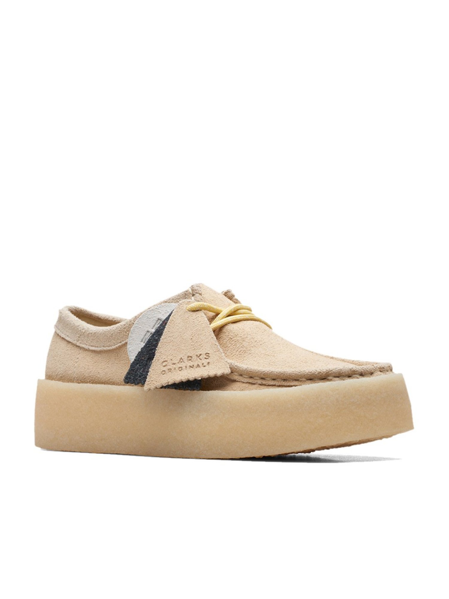 Clarks Women's Wallabee Cup Beige Derby Shoes