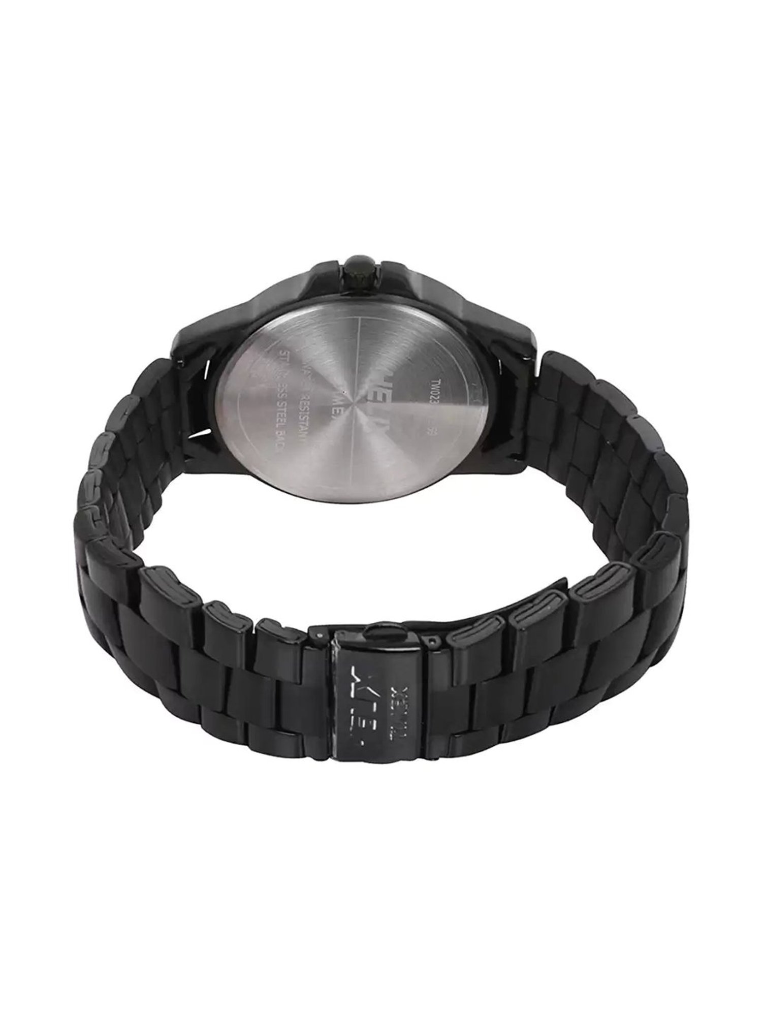 Helix By Timex Black Round Dial Analog Stainless Steel Men Watch - TW023HG20