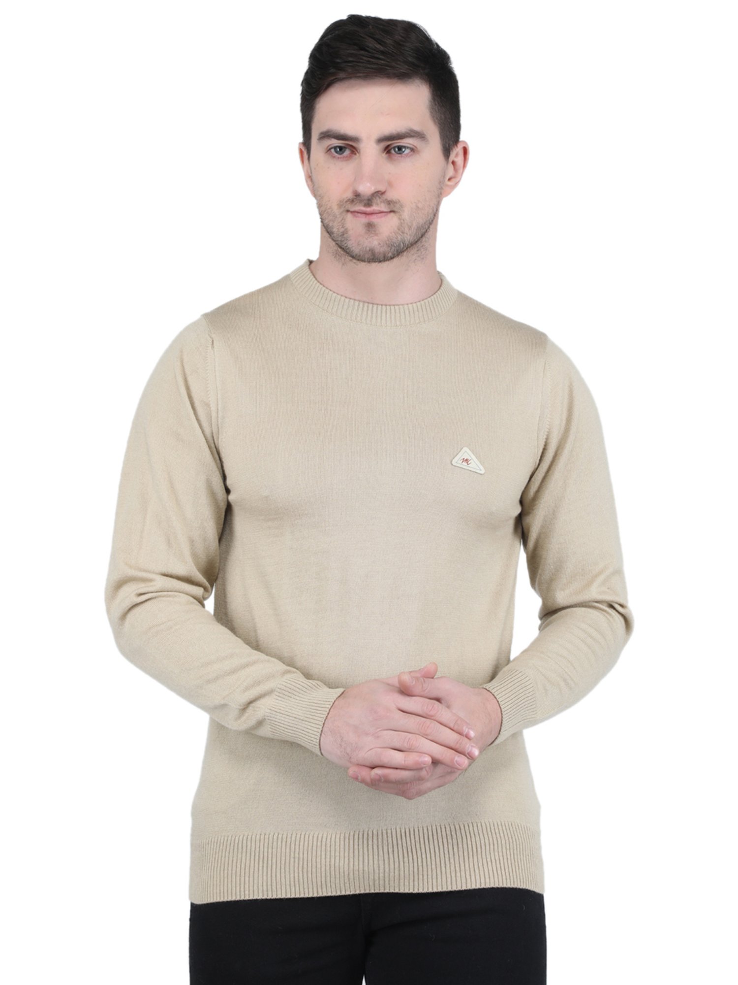 Monte Carlo Beige Regular Fit Sweater