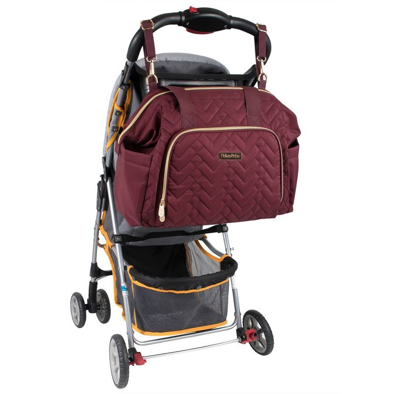 Fisher-Price Quilted Harper Frame Bag - Burgundy