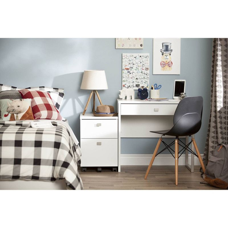 Interface Desk with 1 Drawer Pure White - South Shore