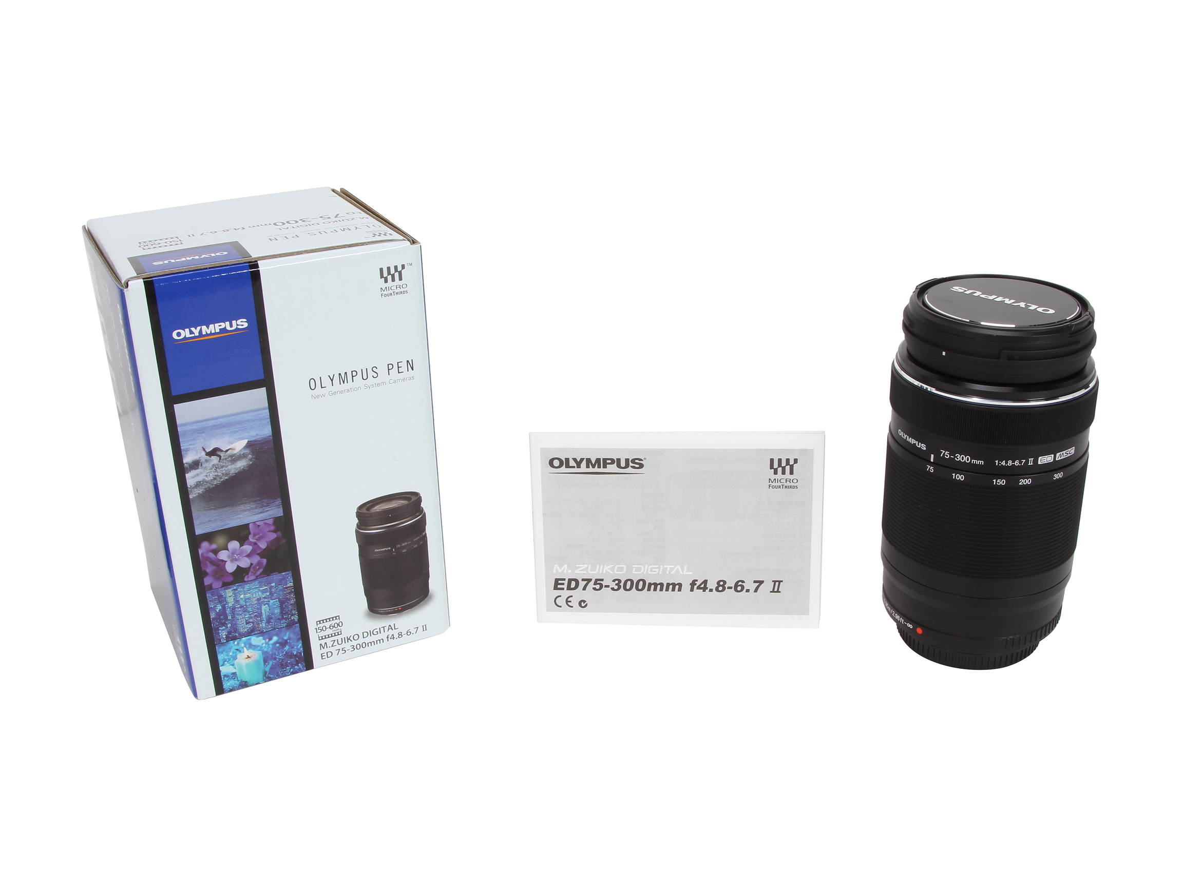 OLYMPUS V315040BU000 Compact ILC Lenses M.ZUIKO DIGITAL ED 75-300mm F4.8-6.7 II Lens Black
