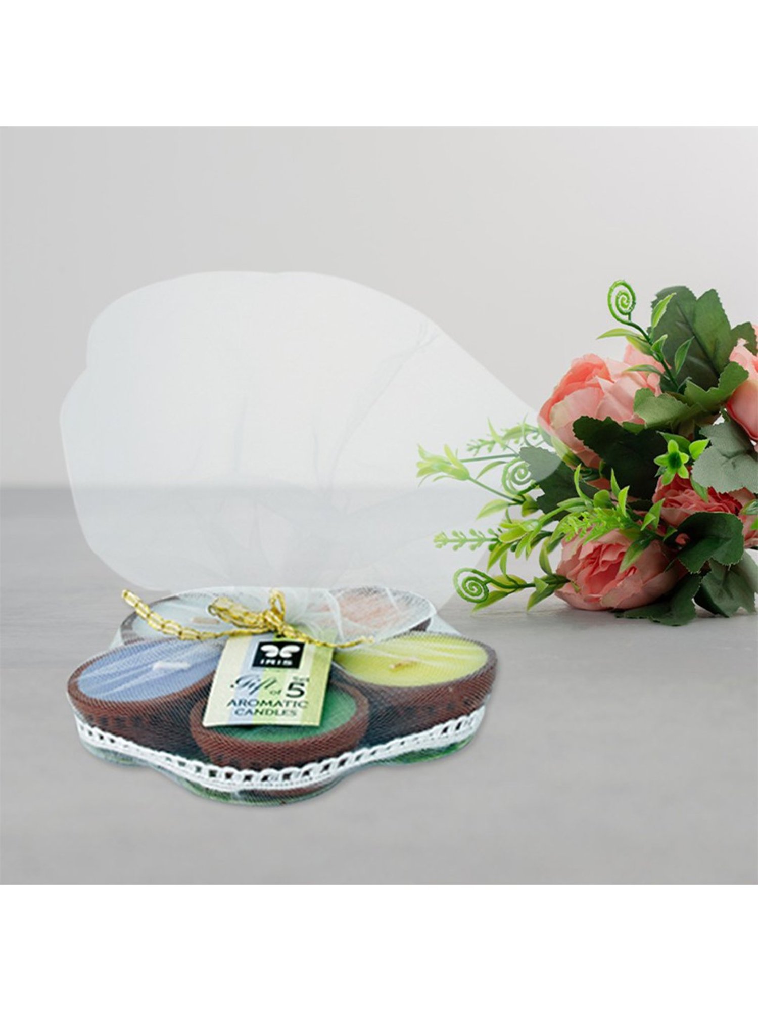 IRIS White Aromatic Diyas - Set Of 5