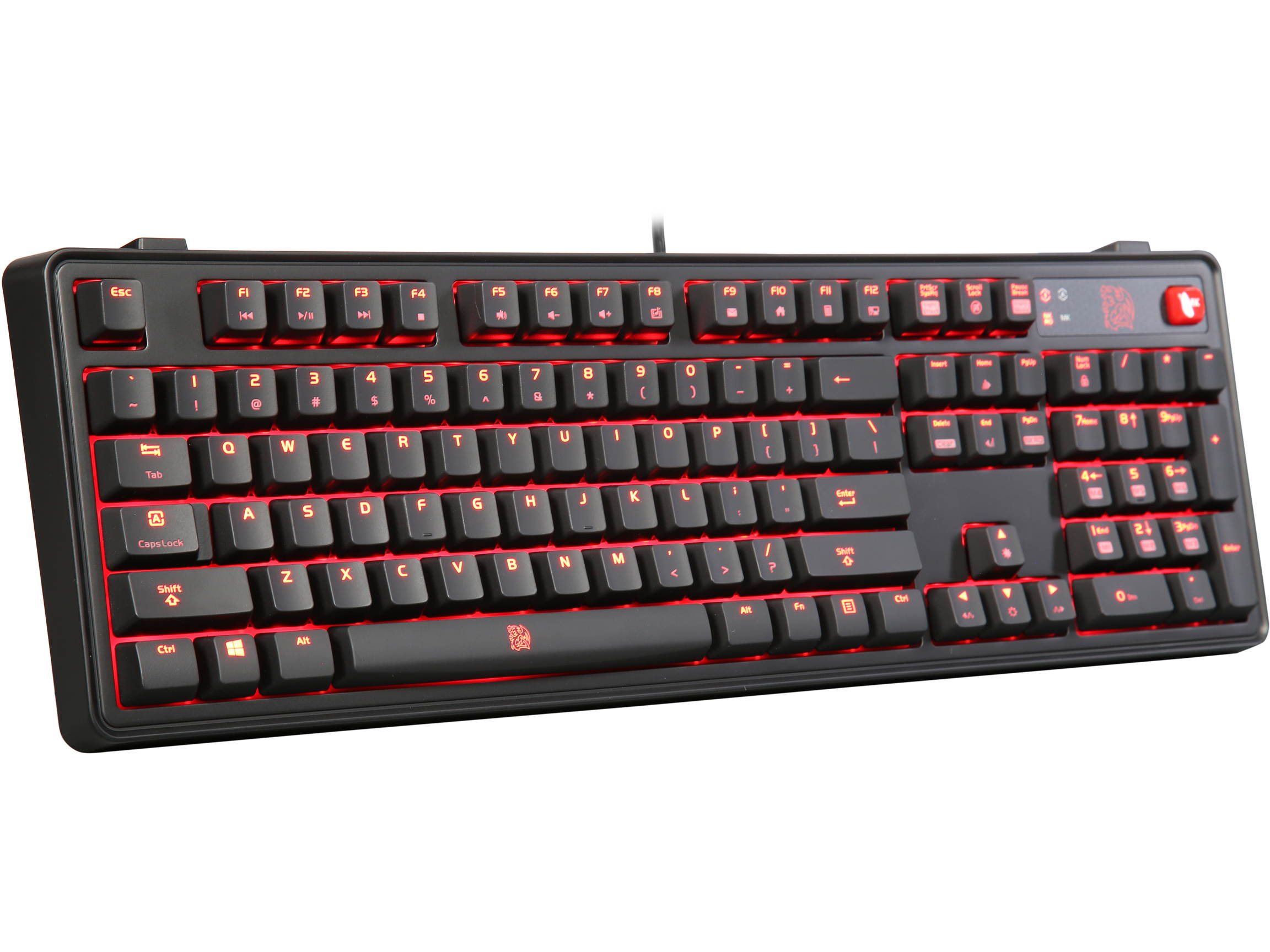 Thermaltake Tt eSports Meka Pro Mechanical Gaming Keyboard - Cherry MX Red Switch