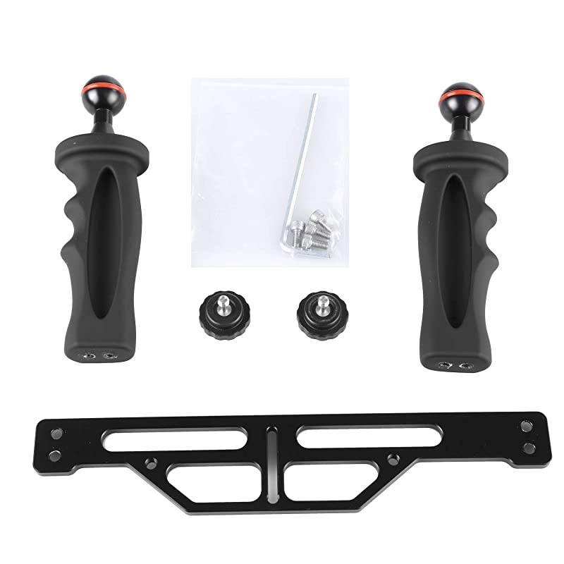 Underwater Video Light Stabilizer Tray Lightweight Aluminium Tray for GoPro OSMO and Any Other Camera with 14 inch Screw Hole