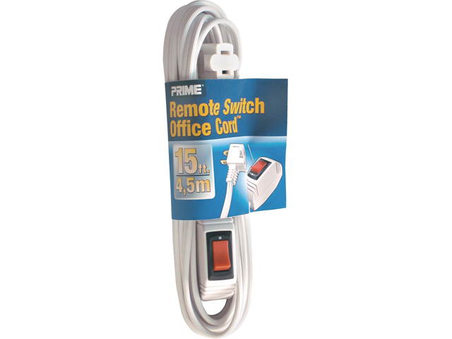 Prime Wire Model EC870615 15 ft. 16/3 SPT-2 3-Outlet Utility Indoor Cord