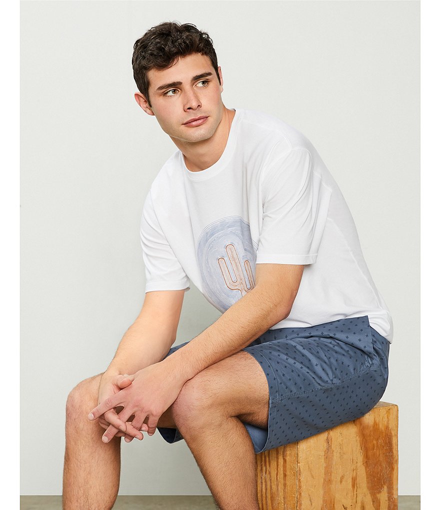 Rowm Short-Sleeve Cactus Screen Printed Crew Tee