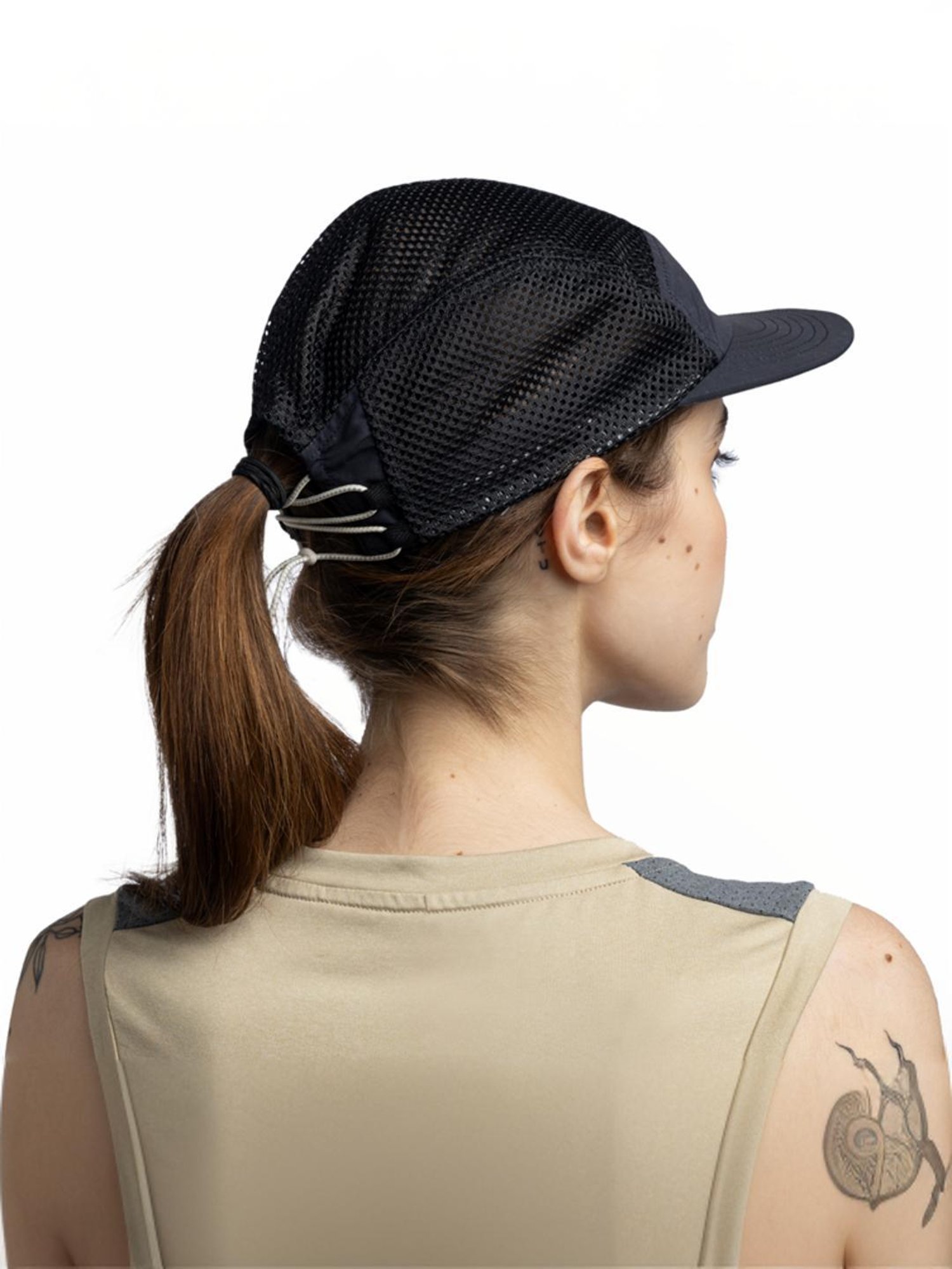BUFF Saret Black Solid Cap
